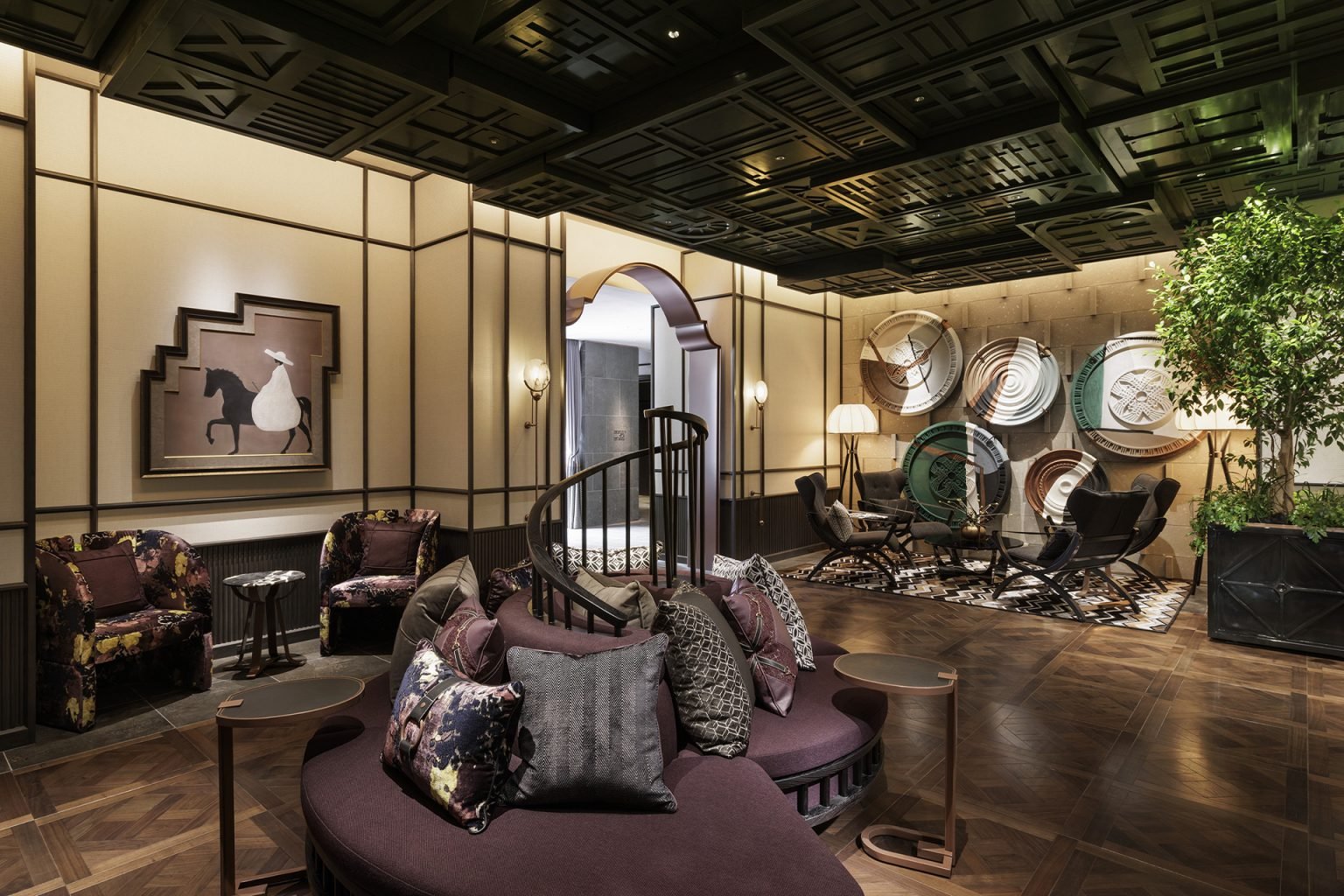 Custom wood and resin designs for hotels